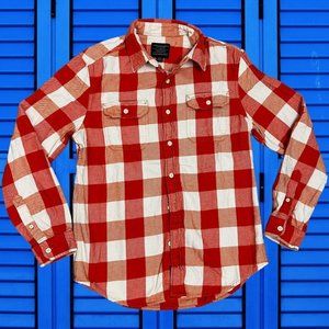 Thick American Eagle Outfitters Plaid Flannel Multicolor Long Sleeve Button Up M